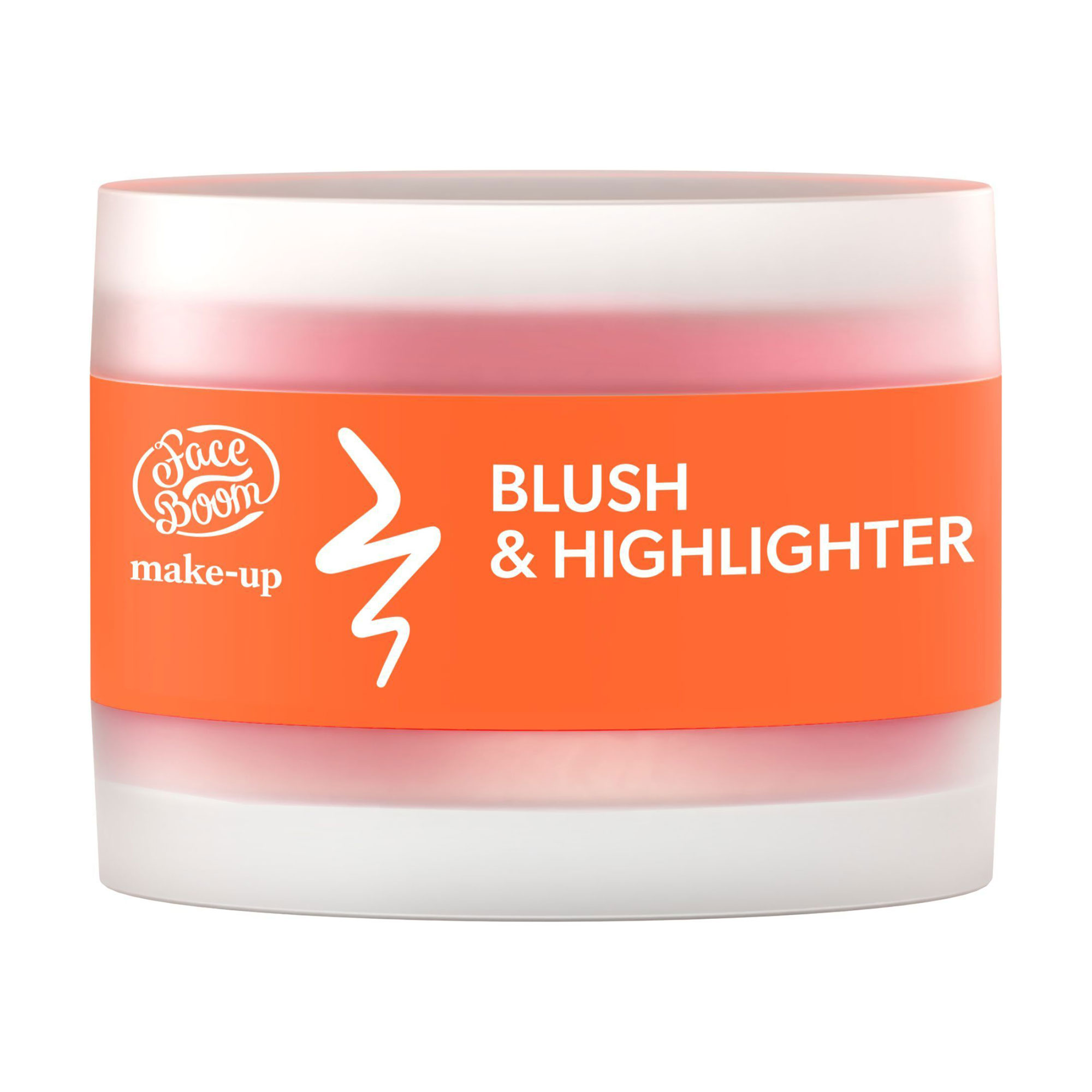 Подвійні кремові рум'яна та хайлайтер для обличчя Face Boom Make-Up Blush &amp; Highlighter 02 Pink, 6 г